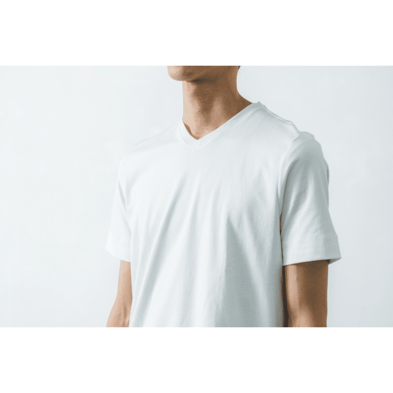 究極のコットン使用【大人のドレスTシャツ/Vネック】スマートフィット