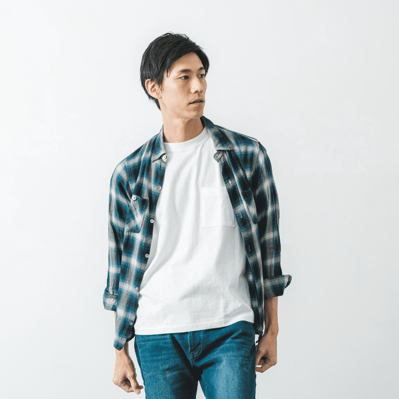 至高の着心地【吊り編みポケットTシャツ】ボールドフィット