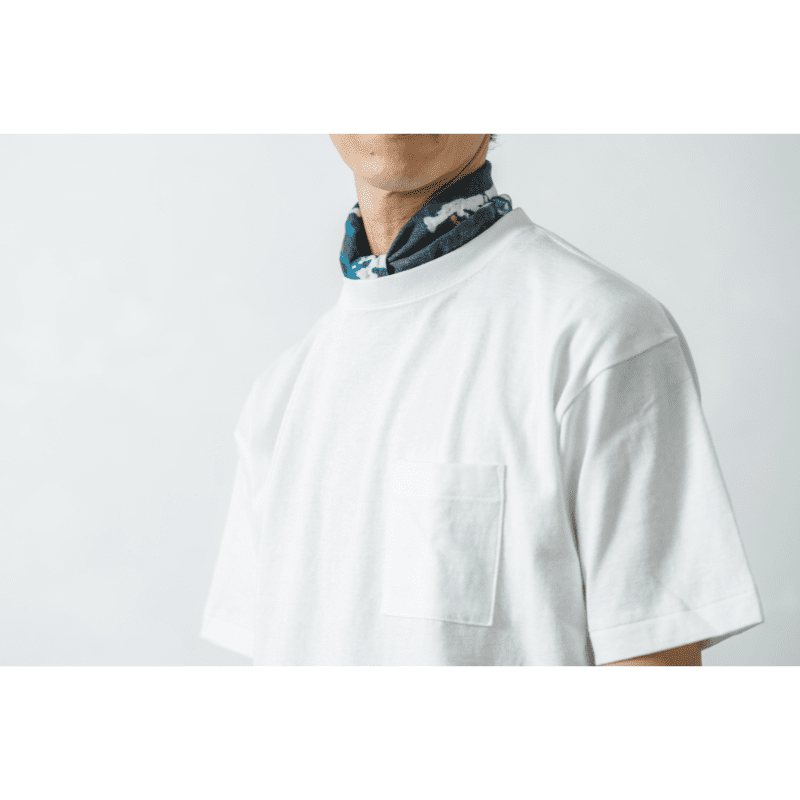 ブラック Tシャツ 編み込みポケット ブラック Tシャツ 編み込みポケット