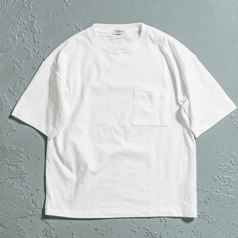 至高の着心地【吊り編みポケットTシャツ】ボールドフィット