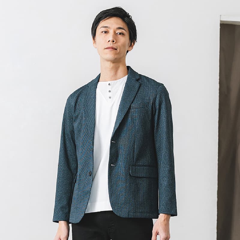 究極のコットン使用【大人のドレスTシャツ/ヘンリーネック】スマートフィット