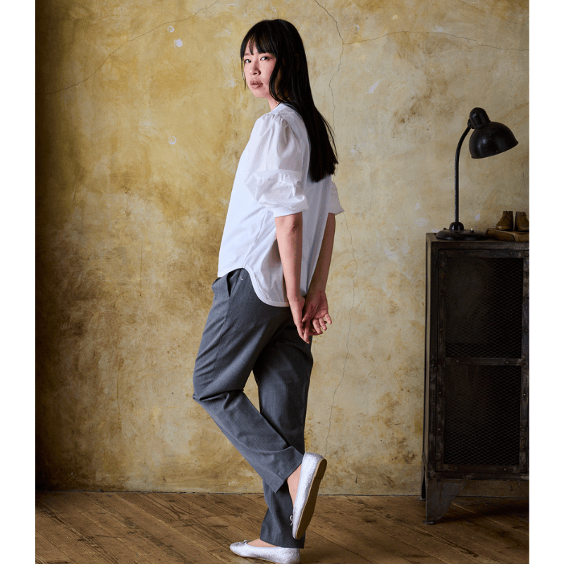 二の腕とヒップ周りをカバー【パフスリーブTシャツ】