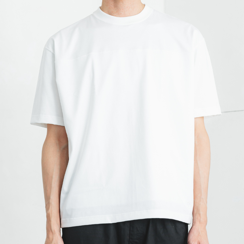 透けにくい白T【フットボールTシャツ】ボールドフィット