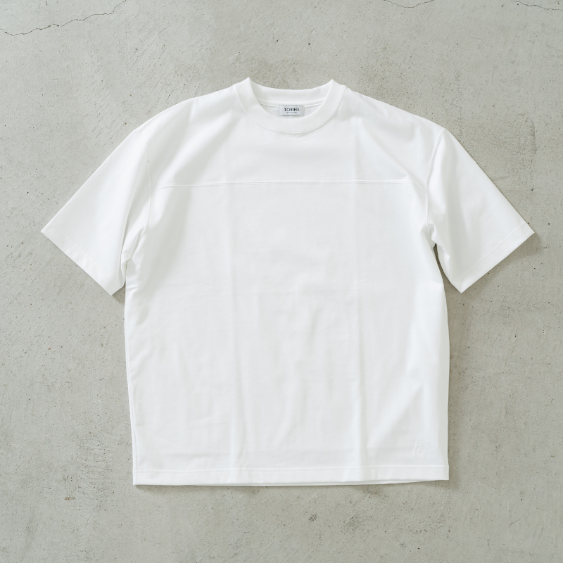 透けにくい白T【フットボールTシャツ】ボールドフィット