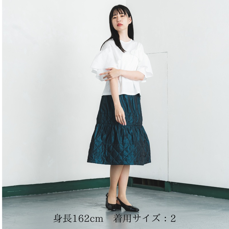 まるで天使の羽根のよう【フリルスリーブTシャツ】
