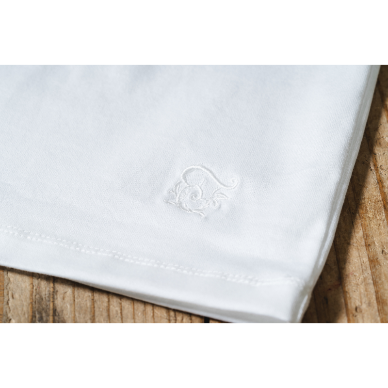 フレンチスリーブのゆったりT【ネックギャザーTシャツ】