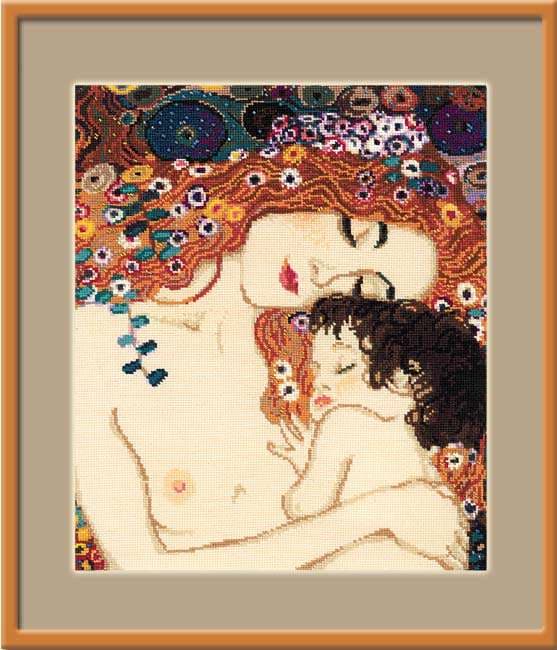 RIOLIS���������ƥå��ɽ����å� No.916 "Motherly Love" after G. Klimt's Painting  ��Ȼ�(�����λ��ʳ����) ������ �ڳ�������/Ǽ��30��60�����١�