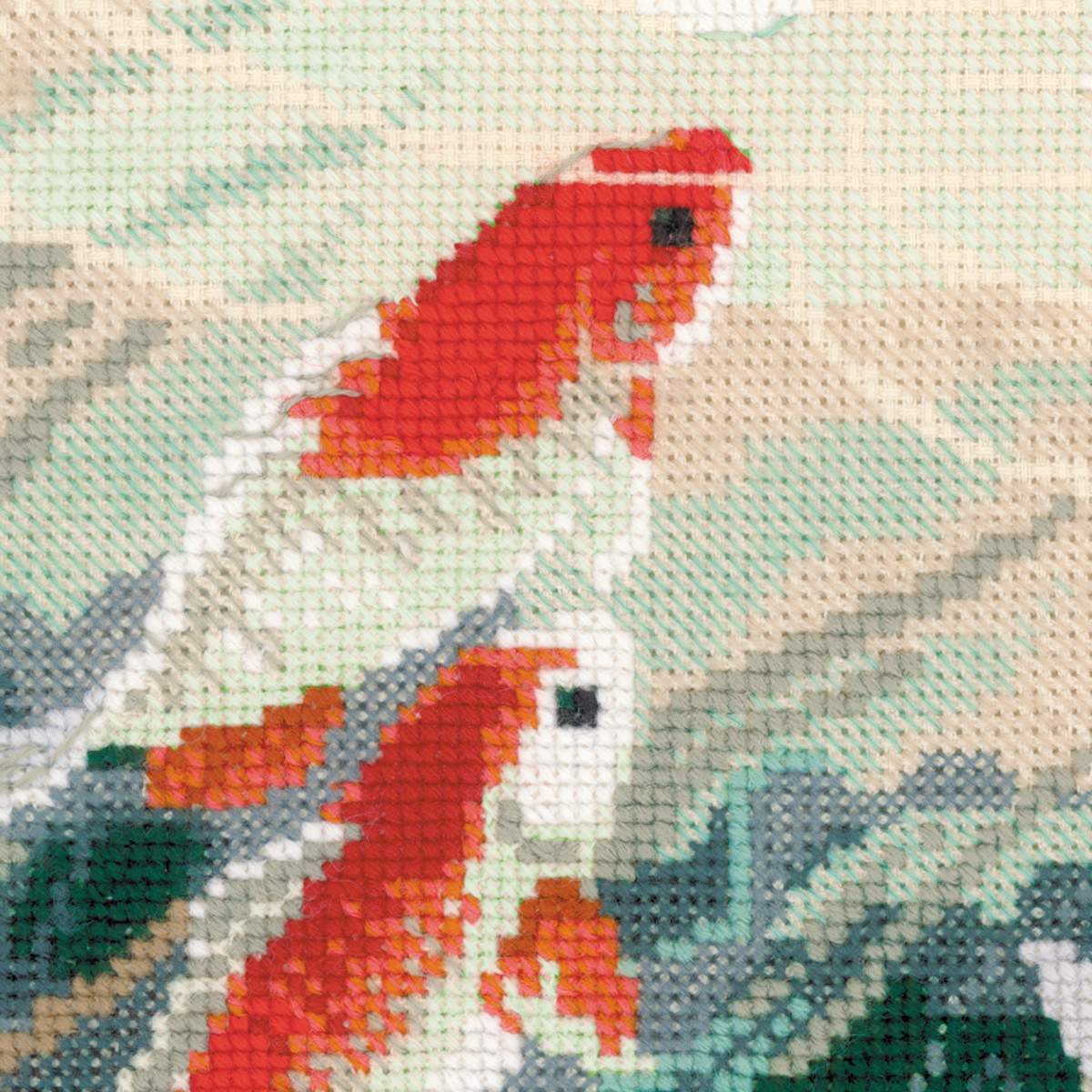 刺繍画　「鯉」 鯉の刺繍画 - 新しい中国風の壁画