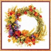 RIOLIS���������ƥå��ɽ����å� No.1537 "Wreath with Wheat" (�����Υ꡼��) �ڳ�������/Ǽ��30��60�����١�