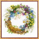 RIOLIS���������ƥå��ɽ����å� No.1536 "Wreath with Bird Cherry" (�С��ɥ����꡼�Υ꡼��) �ڳ�������/Ǽ��30��60�����١�