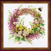 RIOLIS���������ƥå��ɽ����å� No.1456 "Wreath with Fireweed" (��ʥ����Υ꡼��) �ڳ�������/Ǽ��30��60�����١�