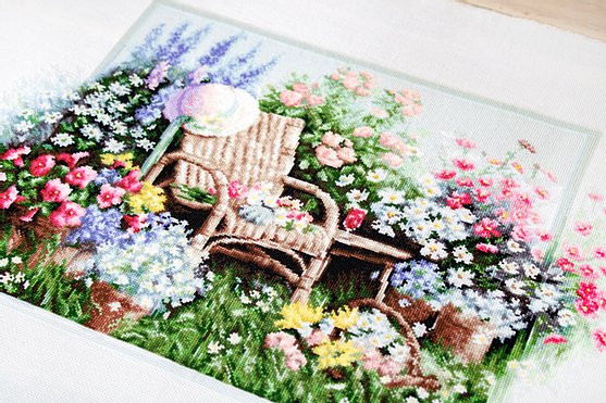 シルフィーヌ　LUCAS　ルカ　花柄　刺繍　サイズ40　２回着用 Luca-S クロスステッチ刺繍キット B2344 