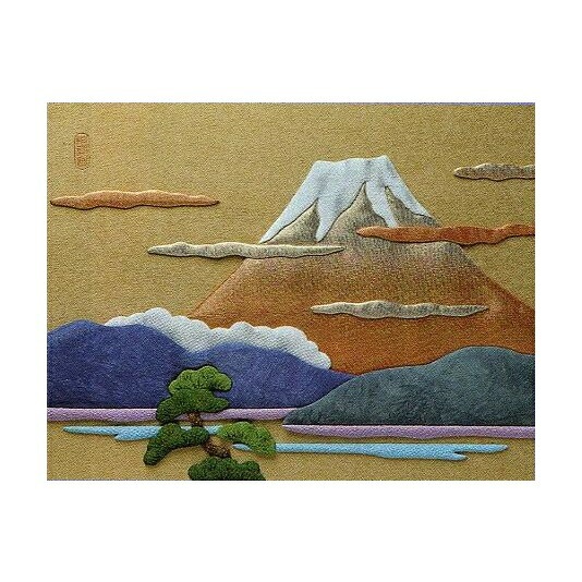 東芸押し絵キット K8925 【霊峰赤富士】 (6号) 押絵キット 【取り寄せ