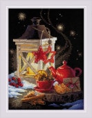 RIOLIS���������ƥå��ɽ����å� No.1977 "Winter Tea Time" (�ߤΥƥ���������) �ڳ�������/Ǽ��30��60�����١�