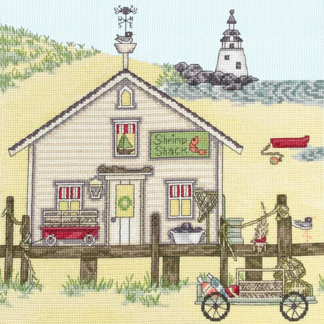 Bothy Threads クロスステッチ刺繍キット "Shrimp Shack" XSS14 ニューイングランド ボシースレッズ 【海外