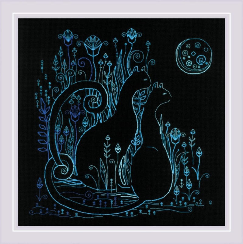 RIOLIS �ɽ����å� No.2173 "Cats. Moonlight" (�ࡼ��饤�� �ͥ�) �ڳ�������/Ǽ��30��60�����١�