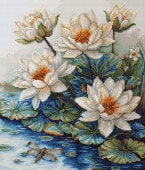 Luca-S ���������ƥå��ɽ����å� B7039 "Lake With Water Lilies" (��ϡ�Τ����) �ڳ�������/Ǽ��40��80�����١�