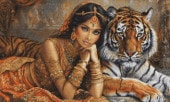 Luca-S ���������ƥå��ɽ����å� BU5060 "The Indian Princess and The Royal Tiger" �ڳ�������/Ǽ��40��80�����١�