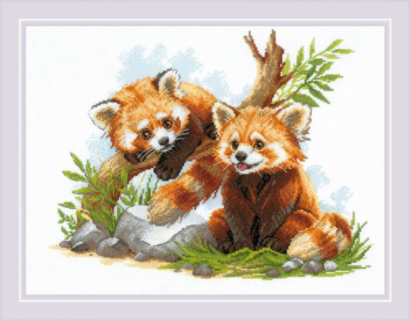 RIOLIS���������ƥå��ɽ����å� No.2257 "Red Panda Cubs" (��å����ѥ���λҶ�) �ڳ�������/Ǽ��30��60�����١�