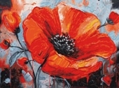 Luca-S ���������ƥå��ɽ����å� B7045 "The Passion of Poppies" (�ݥԡ��ξ�Ǯ) �ڳ�������/Ǽ��40��80�����١�