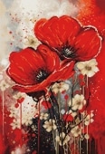 Luca-S ���������ƥå��ɽ����å� B7046 "The Dance of The Poppies" (�ݥԡ��Υ���) �ڳ�������/Ǽ��40��80�����١�