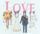 Bothy Threads ���������ƥå��ɽ����å� "It Must Be Love" XKTB16 (�����ǥ��󥰡�����ץ顼) �ܥ�������å� �ڳ�������/Ǽ��40��80�����١�