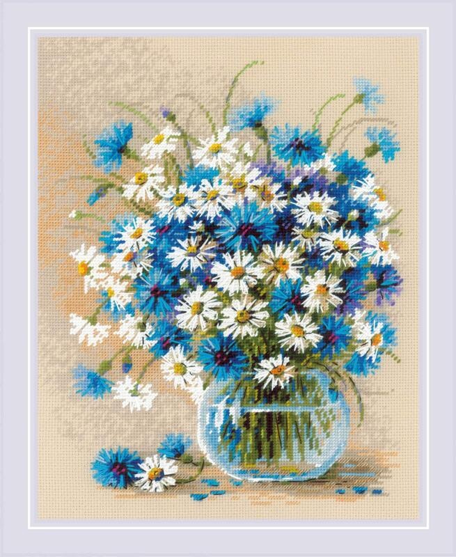 RIOLIS���������ƥå��ɽ����å� No.2249 "Daisies and Cornflowers" (�ǥ������������) �ڳ�������/Ǽ��30��60�����١�