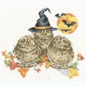 Bothy Threads ���������ƥå��ɽ����å� "Happy Owl-o-ween" XHD145 (�ե������Υϥ�������) �ܥ�������å� �ڳ�������/Ǽ��40��80�����١�