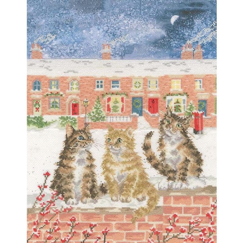 Bothy Threads ���������ƥå��ɽ����å� "Snow Is Glistening" XHD158 �ܥ�������å� �ڳ�������/Ǽ��40��80�����١�