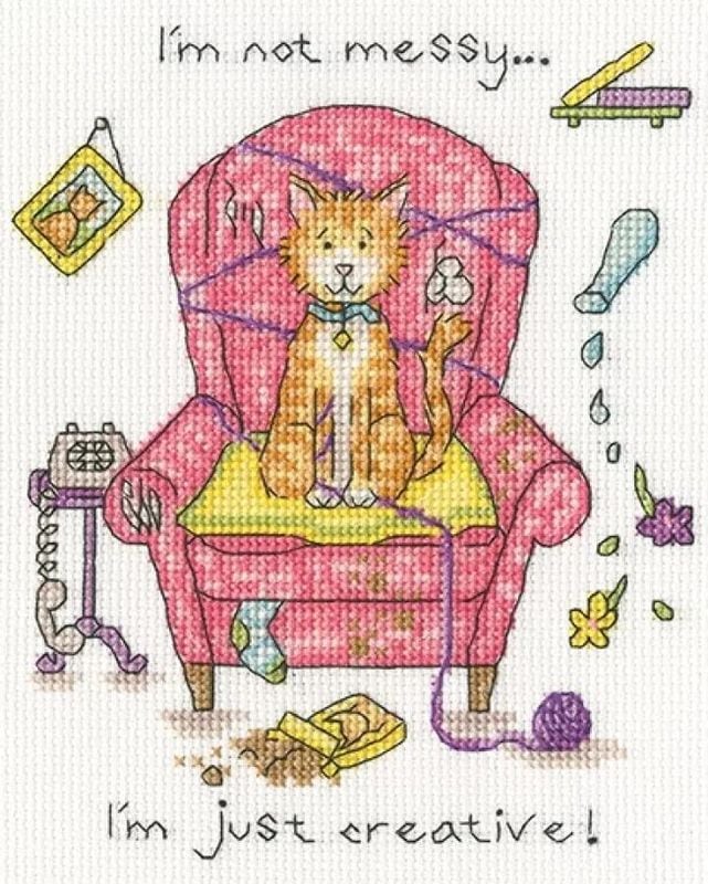 Bothy Threads ���������ƥå��ɽ����å� "Crafty Cat" XCD2 �ܥ�������å� �ڳ�������/Ǽ��40��80�����١�