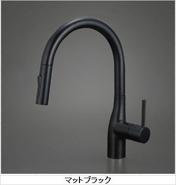 KVK KM6061ECM4 シングルシャワー付混合栓(ｅレバー)マットホワイト KVK シングルシャワー付混合栓 eレバー マットホワイト 一般地