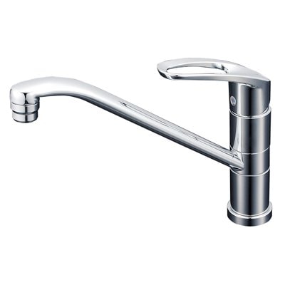 ☆ケーブイケー KVK KM5051T 流し台用シングルレバー式混合栓 台付シングル13(逆止)◆左右からもアクセスしやすいハンドル ☆ケーブイケー KVK KM5051T 流し台用シングルレバー式混合栓 台付