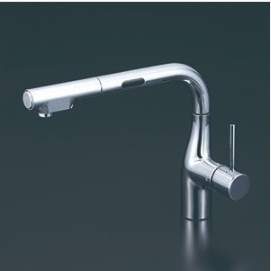 キッチン水栓　寒冷地用　 KVK製（KVK）KM6111ZDEC　シングルシャワー付混合栓（センサー付）