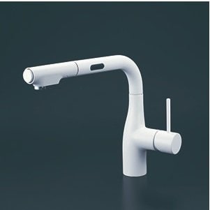 キッチン水栓　寒冷地用　 KVK製（KVK）KM6111ZDECM4　シングルシャワー付混合栓（センサー付）