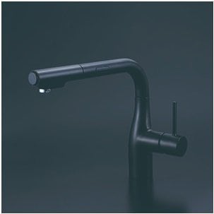 キッチン水栓　寒冷地用　 KVK製（KVK）KM6111ZDECM5　シングルシャワー付混合栓（センサー付）