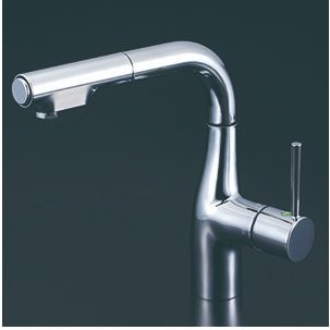 キッチン水栓　寒冷地用　 KVK製（KVK）KM6101ZR2EC　シングルシャワー付混合栓  200㎜パイプ仕様 