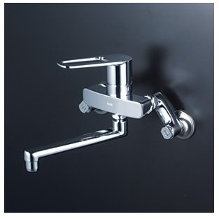 キッチン水栓　寒冷地用　 KVK製（KVK）MSK110KWER2T　シングル式混合栓（eレバー）240㎜パイプ付