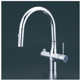 浄水器　一般地用　 KVK製（KVK）KM6081ECHS　ビルトイン浄水器用シングルシャワー付混合栓