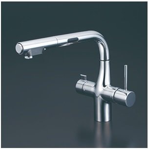 浄水器　一般地用　 KVK製（KVK）KM6131ECHS　ビルトイン浄水器用シングルシャワー付混合栓（センサー）