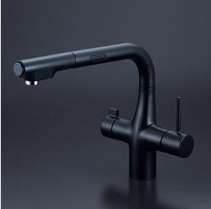 浄水器　一般地用　 KVK製（KVK）KM6131DECM5　ビルトイン浄水器用シングルシャワー付混合栓（センサー）