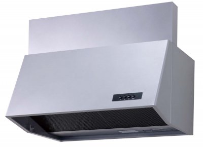 レンジフード  渡辺製作所製（NORITZ）NFG9B03SI　間口90cm　シルバー　前幕板20cm　ブーツ型（シロッコファン）上幕板付き