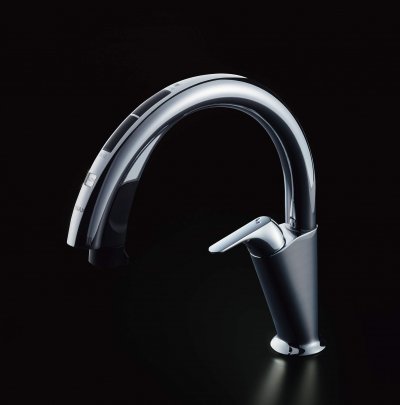 浄水器　寒冷地用　クリナップ　ZZJFNA411SYN　ハンズフリー水栓（浄水器兼用タイプ）　