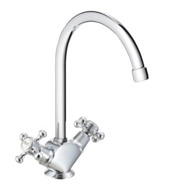 キッチン水栓　一般地用　 グローエ製（GROHE）JP257804　２ハンドルキッチン混合栓（クロスハンドル）