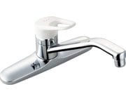 LIXIL SF-HE430SYA キッチン水栓 シルバー/ホワイト キッチン水栓 一般地用 INAX製（LIXIL） SF-HE430SYA クロマーレ