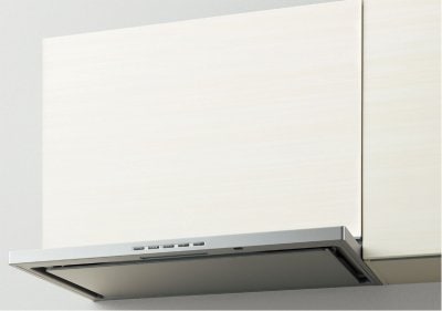 レンジフード　富士工業製（LIXIL） SKR-741W(R/L)　間口75cm　ホワイト　壁付用(I型・L型)　SKRタイプ　上幕板付き