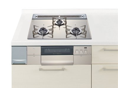 ガスコンロ  ハーマン製（Panasonic）JUGSDS10WS　ガラストップ　ステンレスゴトク　幅60cm