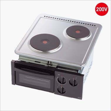 プレートヒーター  三化工業製（三化工業）SPH-222NS  2口プレートヒーター  シルバー  200V