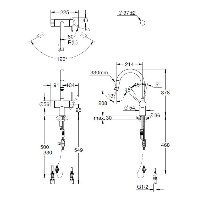 浄水器 一般地用 グローエ製（GROHE）JPK61802 ミンタ（MINTA