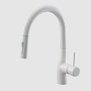 キッチン水栓　寒冷地用　 KVK製（KVK）KM6061ZECC4　シングルレバー付混合水栓　グロスホワイト