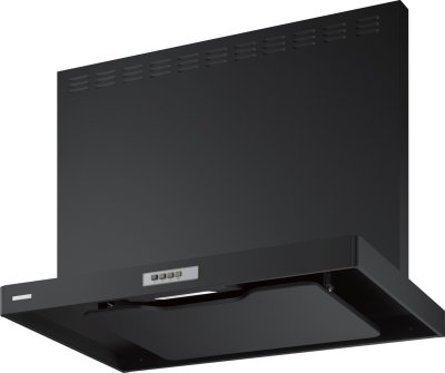 レンジフード　富士工業製（永大産業）JS-ADRL-3A-9015E(R/L)BK　間口90cm　高さ50cm　ブラック　シロッコファン壁付けタイプ　上幕板付き